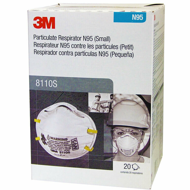 3M 8110S Disposable N95 Particulate Respirator Masks